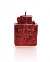 Candle lighter - red metallic